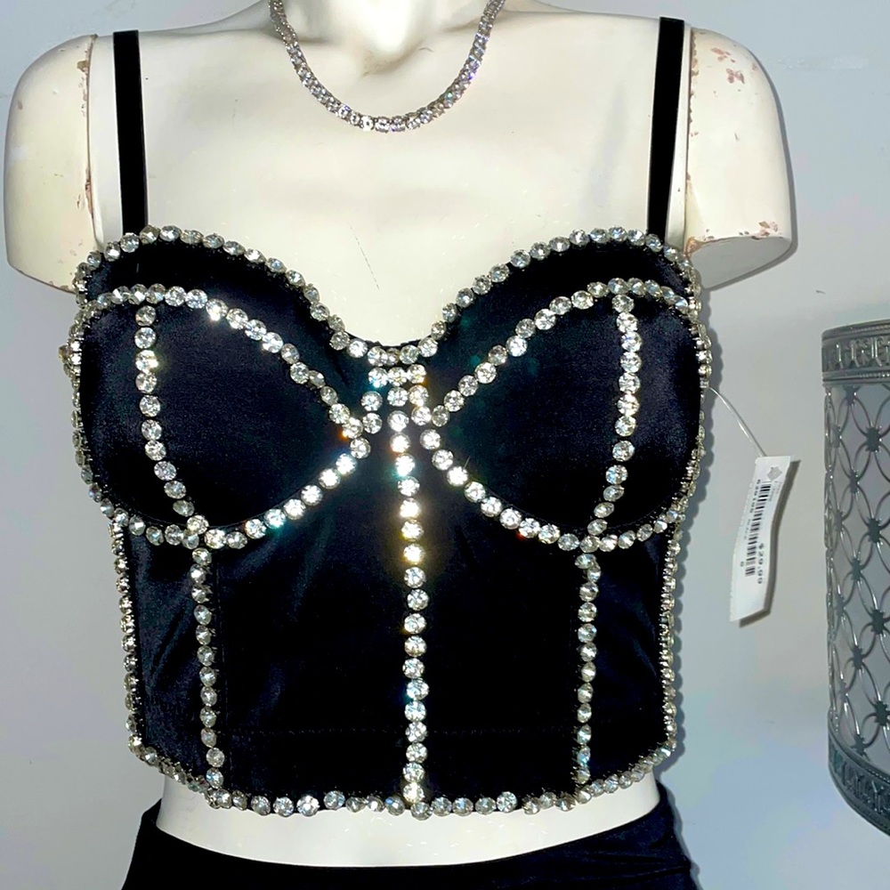 Dimond bustier corset top